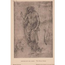 Raffaellino Del Garbo The Risen Christ Rare Antique Italian Painting Postcard
