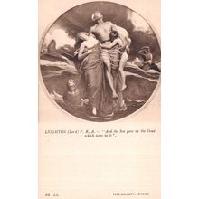Leighton And The Sea Gave Up The Dead Painting Tate Gallery Postcard