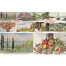 Oban Scotland Flowers Seil Island Sea Of Galilee Painting 4x 1970s Postcard s