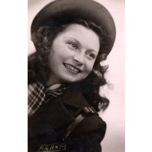 French Vintage 1940s Postcard Size Photo Unidentified Actress 5