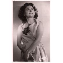 French Vintage 1940s Postcard Size Photo Unidentified Actress 3