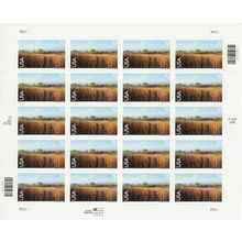 Nine Mile Prairie Sheet of Twenty 70 Cent Airmail Postage Stamps Scott C136