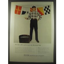 1956 Rayon Sportswear Advertisement - Van Heusen Shirt and Seven Seas Slacks