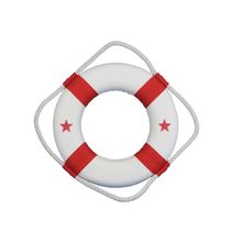 Pack Of 2] Classic White Decorative Lifering with Red Bands 10""
