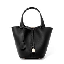 Women Genuine Leather Handbag Shoulder Purse Satchel Tote Crossbody Bag Black
