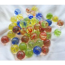 A Colourful Mixed Selection of 25 Twist Marbles *RARE AND DISCONTINUED* 16mm