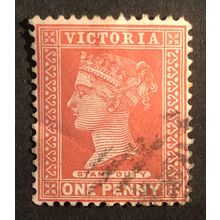 AUSTRALIAN STATES..-victoria SG 357 USED 1d (CREASED)