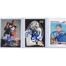 Autographed 3 Card Lot with Deion Sanders Signed