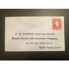 ICOLLECTZONE US U398 Unused Advertising Envelope Entire 8/42/14 e 43 (E800)