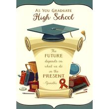 As You Graduate High School - Graduation Greeting Card - 09202