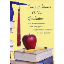 Congratulations on Your Graduation - Graduation Greeting Card - 08810B