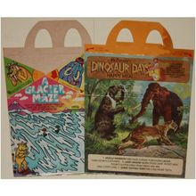 1981 McDonalds Dinosaur Days Prehistoric Mammals Happy Meal Box