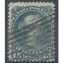 Canada 1887 SG69 15c Slate Blue Good+ Used....