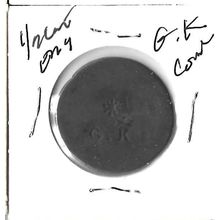 UK 1/2 Penny counter Stamped G. K. *