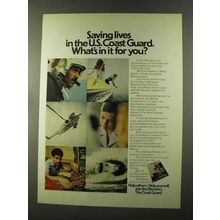 1973 U.S. Coast Guard Ad - Saving Lives