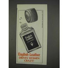 1982 English Leather Cologne Ad - Drives Women Crazy!