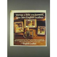 1982 English Leather Cologne Ad - Stirrup Excitement