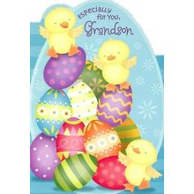 Especially For You Grandson - Juvenile - Easter Greeting Card - 23093