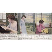 Every Little While Romantic Absense Songcard Set 3x Postcard s