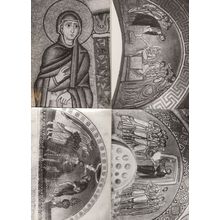 Christian Mosaics in Hosios Loukas Monastery 4x RPC Postcard s