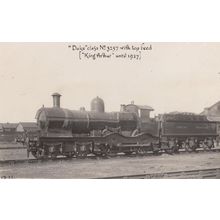 GWR Duke Class No 3527 King Arthur 1927 Train Original Real Photo Postcard