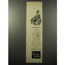 1955 Gunther Jaeckel Fur Coats Ad - Casual Elegance in Mink