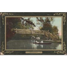 New Footbridge, River Wey, Guildford, Surrey, 1912 - Frith's Postcard