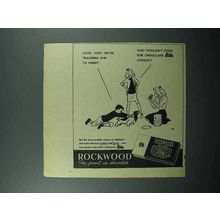 1946 Rockwood's Chocolate Bits Ad - Teaching to Point