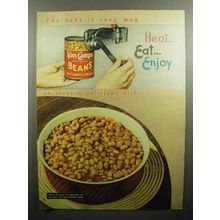 1947 Van Camp's Beans Ad - The Take-it-easy Way