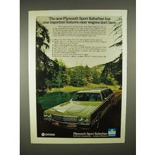 1973 Plymouth Sport Suburban Station Wagon Ad!