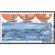 Denmark 1992 - SG981 - 5k multi - Atlantic Herring and sea pollution - used