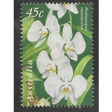 AUS 1998 45c 'JOINT ISSUE WITH SINGAPORE- ORCHIDS' FINE USED (EBID68-297)