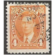 Canada 1937 SG360 4c Yellow Fine Used . .. .