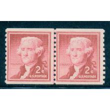 1055 2c Thomas Jefferson Barely Clears MNH CLP W0006