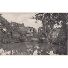 The Mill Pond at Four Elms Kent Antique Postcard