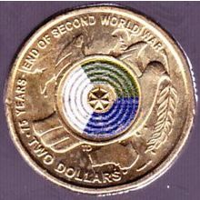 2020 Australia 2 Dollars coin End of WWII 75th Anniversary