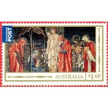 Australia 2012 Christmas $1-60 Value. Adoration of The Magi. Unfranked On Piece