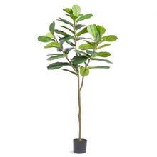 Artificial Fiddle Leaf Fig Tree, 6 FT, Secure PE Material & Anti-Tip Tilt Pr...
