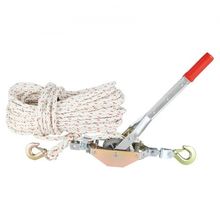 Rope Puller, 3/4 Ton (1,653 lbs) Pulling Capacity, with 100' of 0.6" dia. Ro...