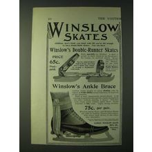 1900 Winslow Double-Runner Skates and Ankle Brace Ad