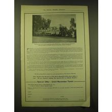 1918 The House Beautiful Magazine Ad - Special offer - until november tenth