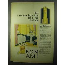 1931 Bon Ami Cleanser Ad - New De Luxe Package