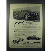 1952 Jowett Jupiter Car Ad - Drifting