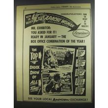 1956 American Exchange Corp. Movies Ad - Apache Woman