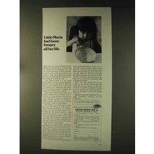 1976 Christian Children's Fund Ad - Little Maria