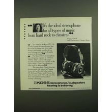 1979 Koss HV/1A Stereophones Ad - From Hard Rock to Classical