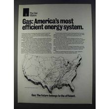 1980 AGA American Gas Association Ad - Efficient