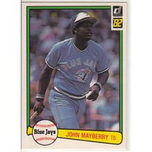 1982 Donruss baseball card 306 John Mayberry