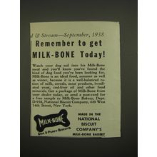 1938 Milk-Bone Dog & Puppy Biscuits Ad - Remember to get Milk-Bone today!