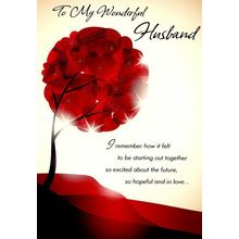 To My Wonderful Husband - Valentines Greeting Card - 22224